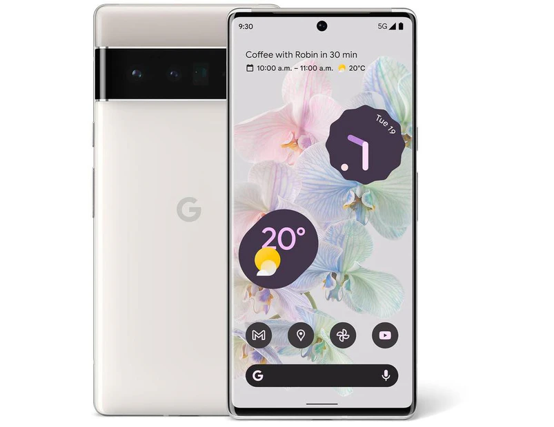 Google Pixel 6 Pro 5G Dual Sim 12GB 128GB - Cloudy White - White