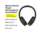 D02 Pro Compatible Premium Wireless Headphones Bluetooth 5.3 Stereo HiFi Over Ear Headsets - Black