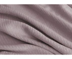 Ardor Surry Queen Bed Blanket Breathable Textured Woven Cotton Bedding Lilac