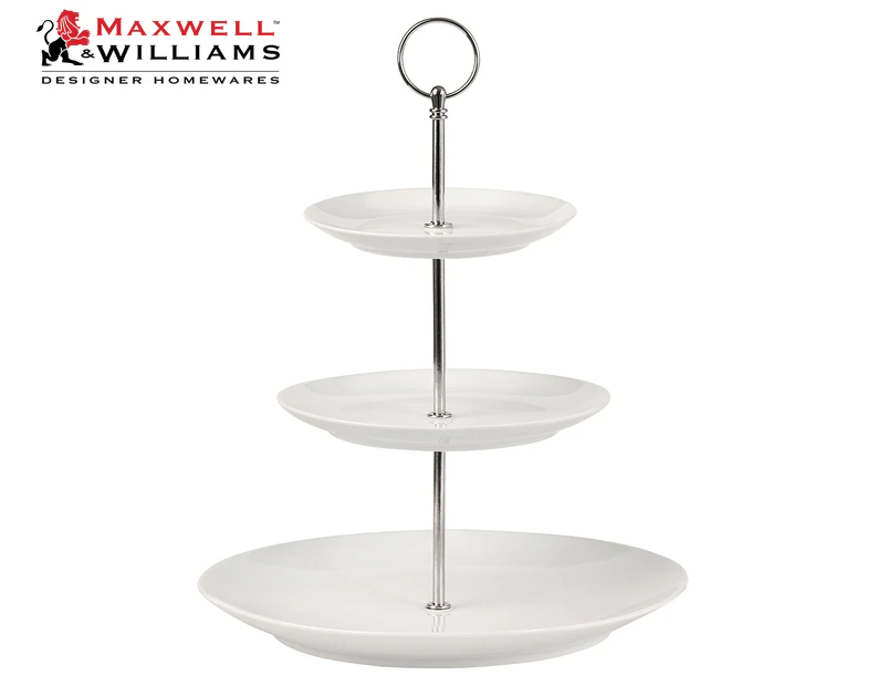 Maxwell & Williams White Basics 3-Tier Cake Stand - White