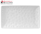 Maxwell & Williams 39x24cm Gravity Rectangular Platter - White