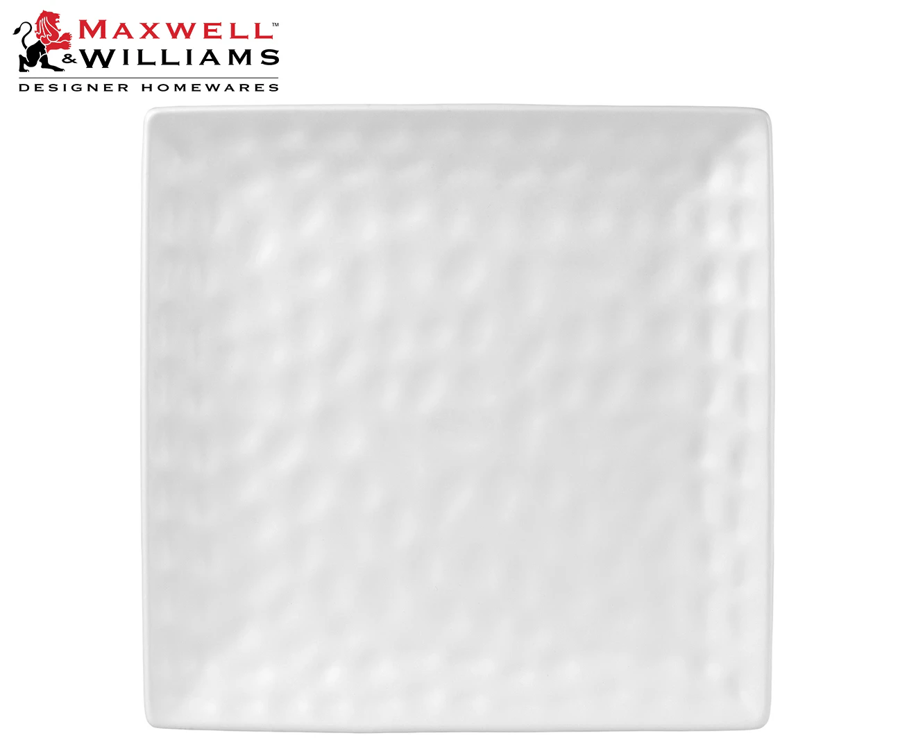 Maxwell & Williams 35cm Gravity Square Platter - White