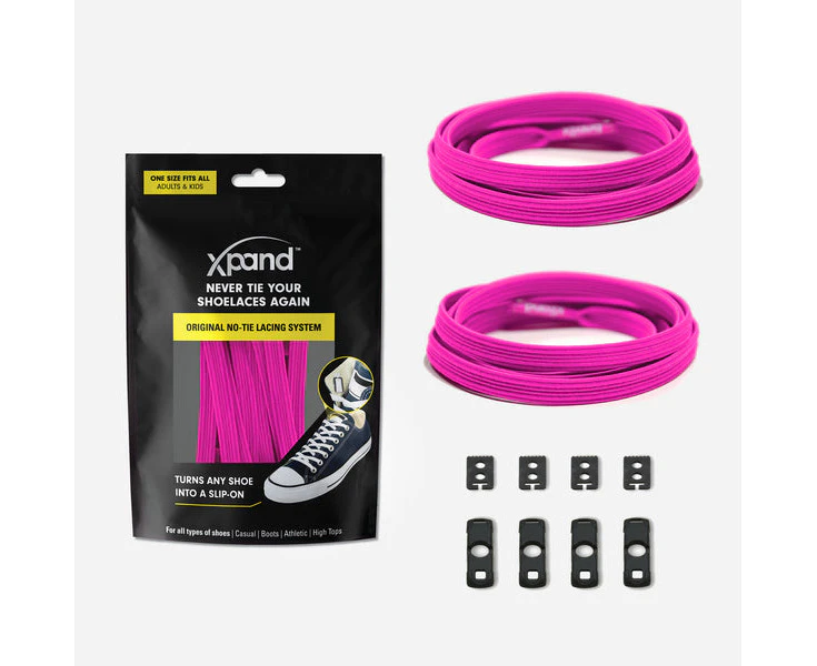 Xpand No-Tie Elastic Shoelace - Neon Pink