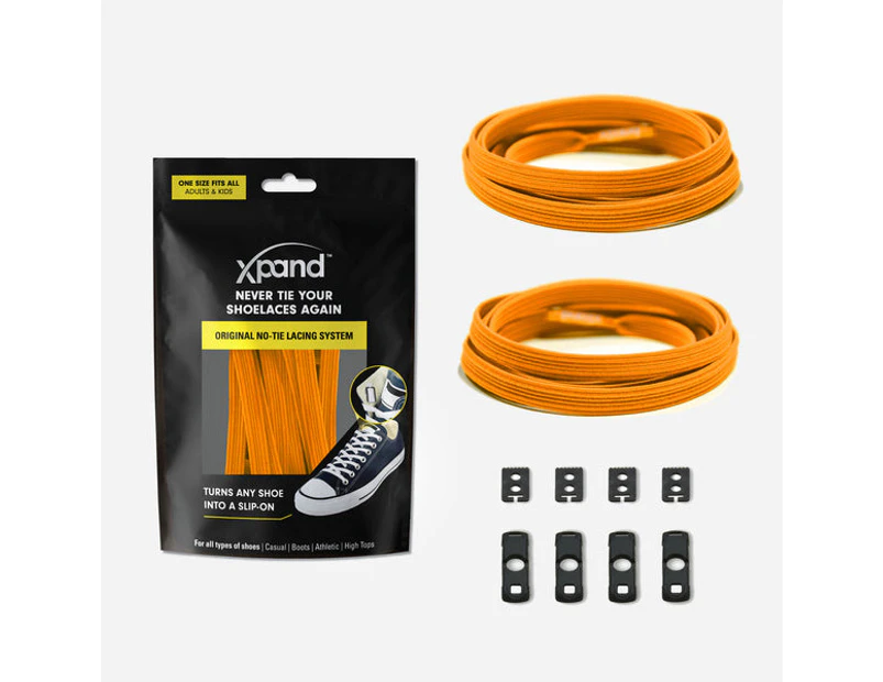 Xpand No-Tie Elastic Shoelace - Neon Orange