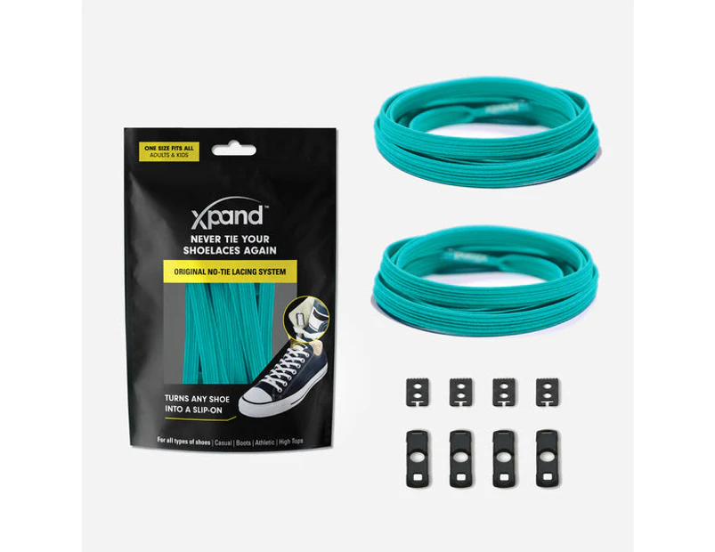 Xpand No-Tie Elastic Shoelace - Teal