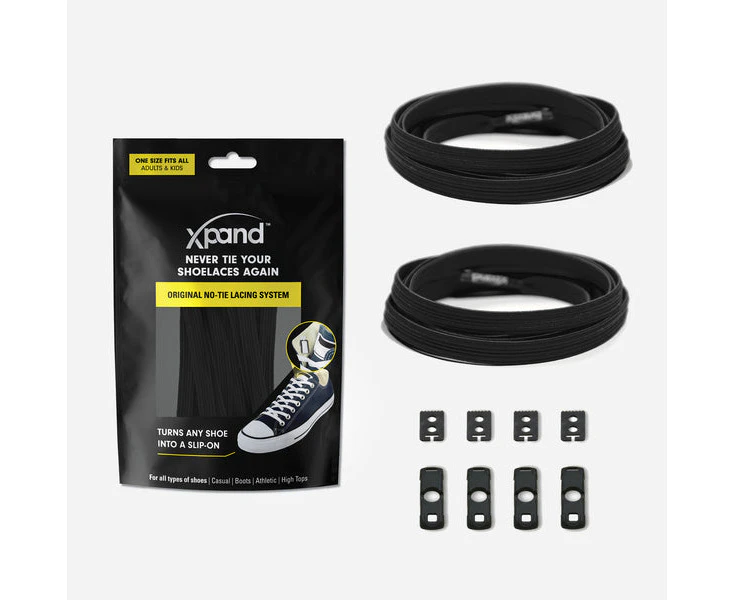 Xpand No-Tie Elastic Shoelace - Black