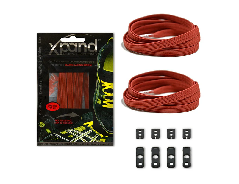 Xpand No-Tie Elastic Shoelace - Maroon