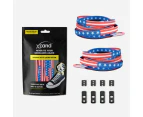 Xpand No-Tie Elastic Shoelace - USA Flag