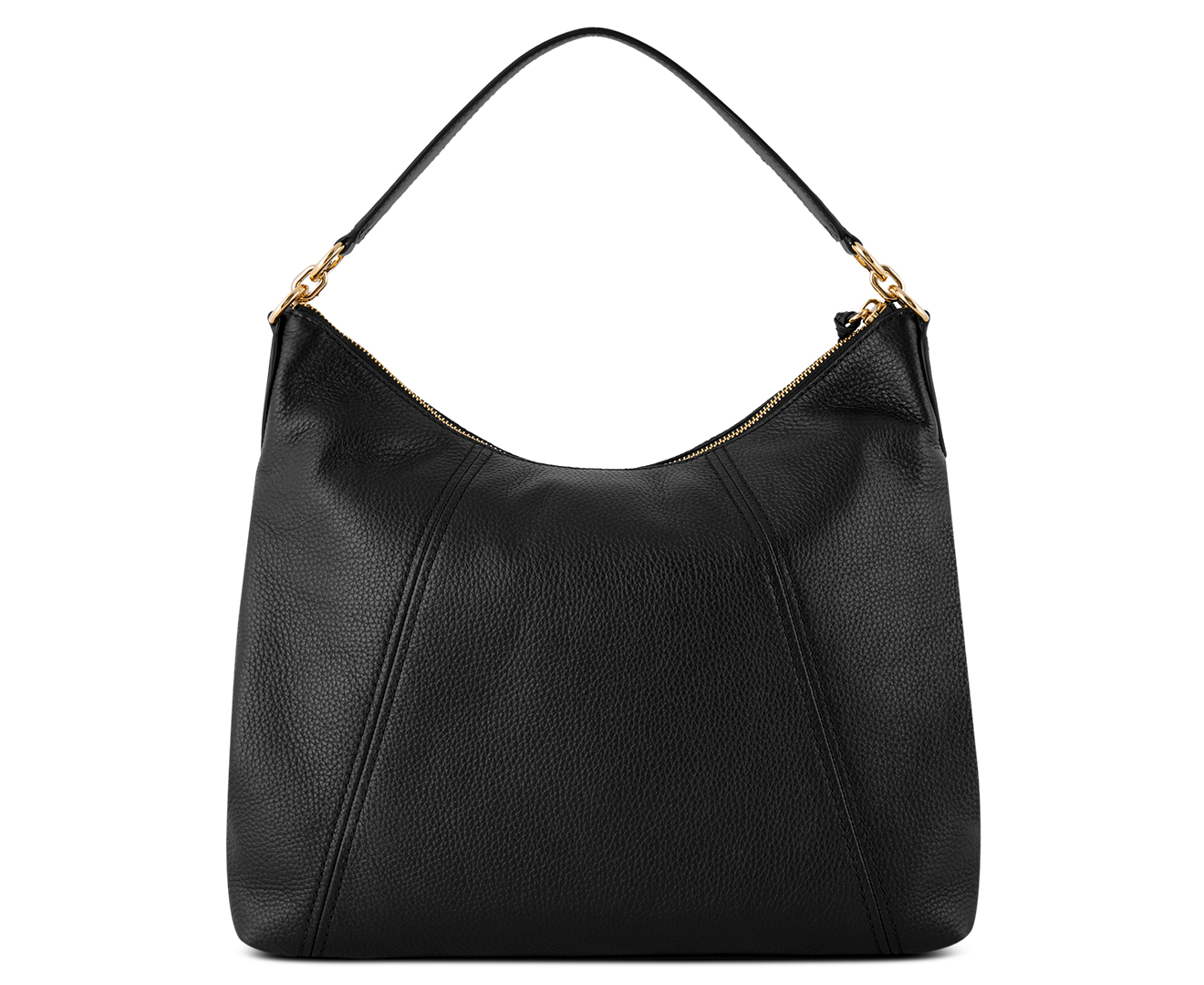 Michael Kors Sienna Leather Shoulder Bag - Black | Catch.co.nz