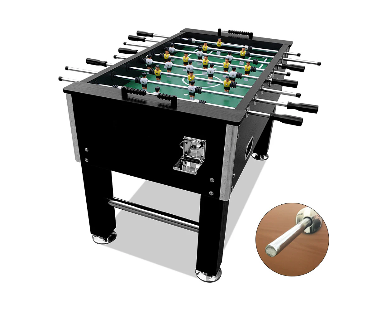 5FT Soccer Foosball Table Heavy Duty for Pub Game Room Drink Holders,Black