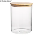 Ecology 3L Pantry Round Biscuit Barrel - Clear/Natural