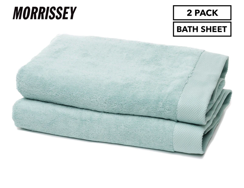 Morrissey Australian Cotton Bath Sheet 2-Pack - Eucalyptus