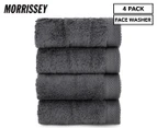 Morrissey Australian Cotton Face Washer 4-Pack - Granite