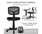 Giantex Office Chair Computer Chair Height Adjustment Upholstered Seat w/ Breathable Mesh Swivel Executive Desk Chair for Home Office