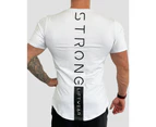 Gym Tee - Sculpt Tee White by Strong Liftwear