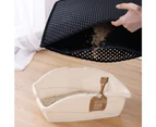 Waterproof Double-Layer Cat Litter Mat Foldable Pet Pad 75 x 55cm