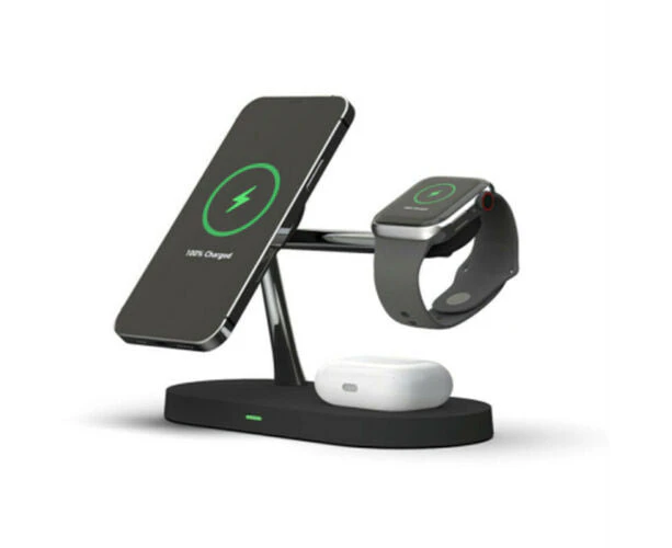 5-in-1 Wireless Charger Charging Dock for Apple Watch MagSafe iPhone AirPods