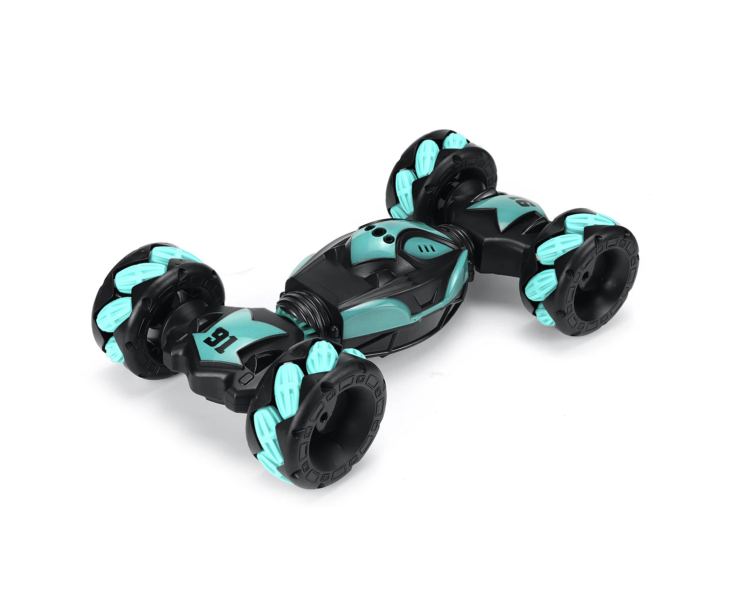 USB Charging Remote Control Stunt Car Gesture Sensor 4WD Double-sided 360° Rotating Car Toy Gift Green