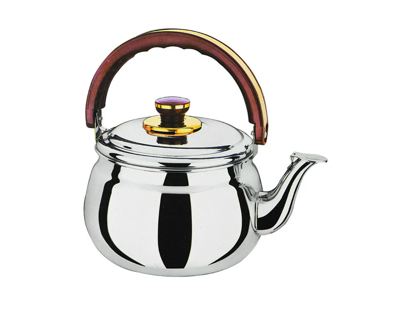 Teakettle for Stovetop Gas ,Stainless Steel Whistling Kettle Teapot 1L