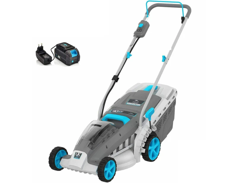 Swift 40V 37Cm Cordless Wide Battery Lawn Mower Kit - Include Battery And Charger