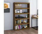 Solid Pinewood Book Cabinet/Room Divider Honey Brown Wooden Furniture - HoneyBrown