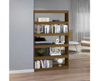 Solid Pinewood Book Cabinet/Room Divider Honey Brown Wooden Furniture - HoneyBrown