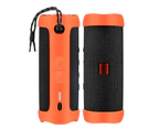 Silicone Soft Skin Case Cover Storage Bag For JBL FLIP 5 Bluetooth Speaker Orange