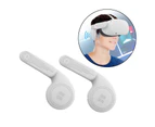 1 Pair Ear Muffs Extension for Quest 2 VR Headset to Enhanced Headset Sound Grey