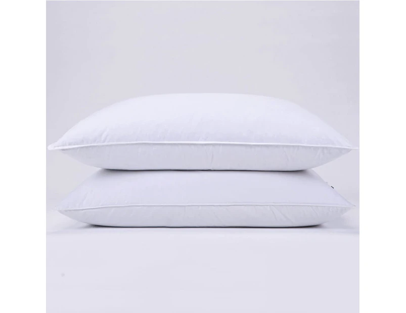2 Premium Hotel 1150g Pillows 74CM x 48CM Pillows Breathable Cotton