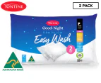 Tontine Good Night Easy Wash Pillow 2 Pack - Firm