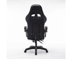 Mason Taylor Gaming Office Chair Home Computer Chairs Racing PVC Leather Seat Black