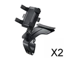 2X Multifunctional 360° Car Phones Holder Stand Bracket One-Hand Control
