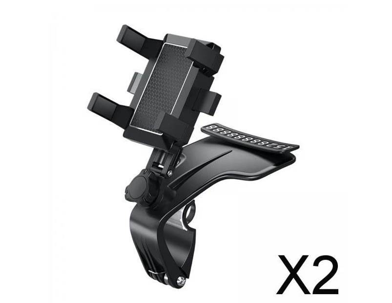 2X Multifunctional 360° Car Phones Holder Stand Bracket One-Hand Control