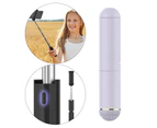 Bluetooth Selfie Stick Handheld Extendable Retractable for Cell Phones Purple