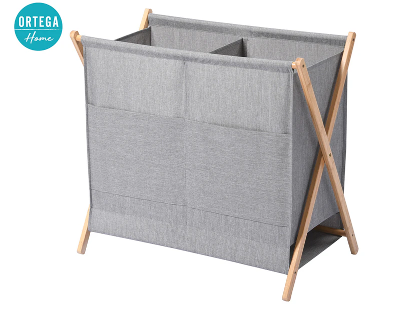 Ortega Home Large Laundry Basket - Grey