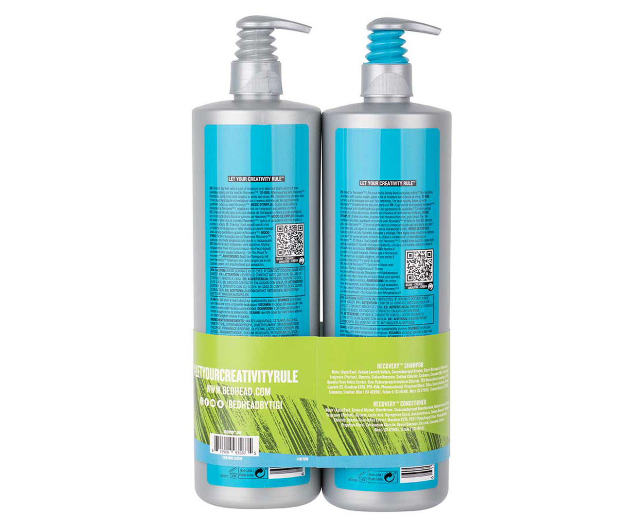 Tigi Bed Head Recovery Shampoo and Conditioner 970ml Bundle