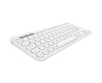Logitech K380 Multi-Device Bluetooth Keyboard - White - White