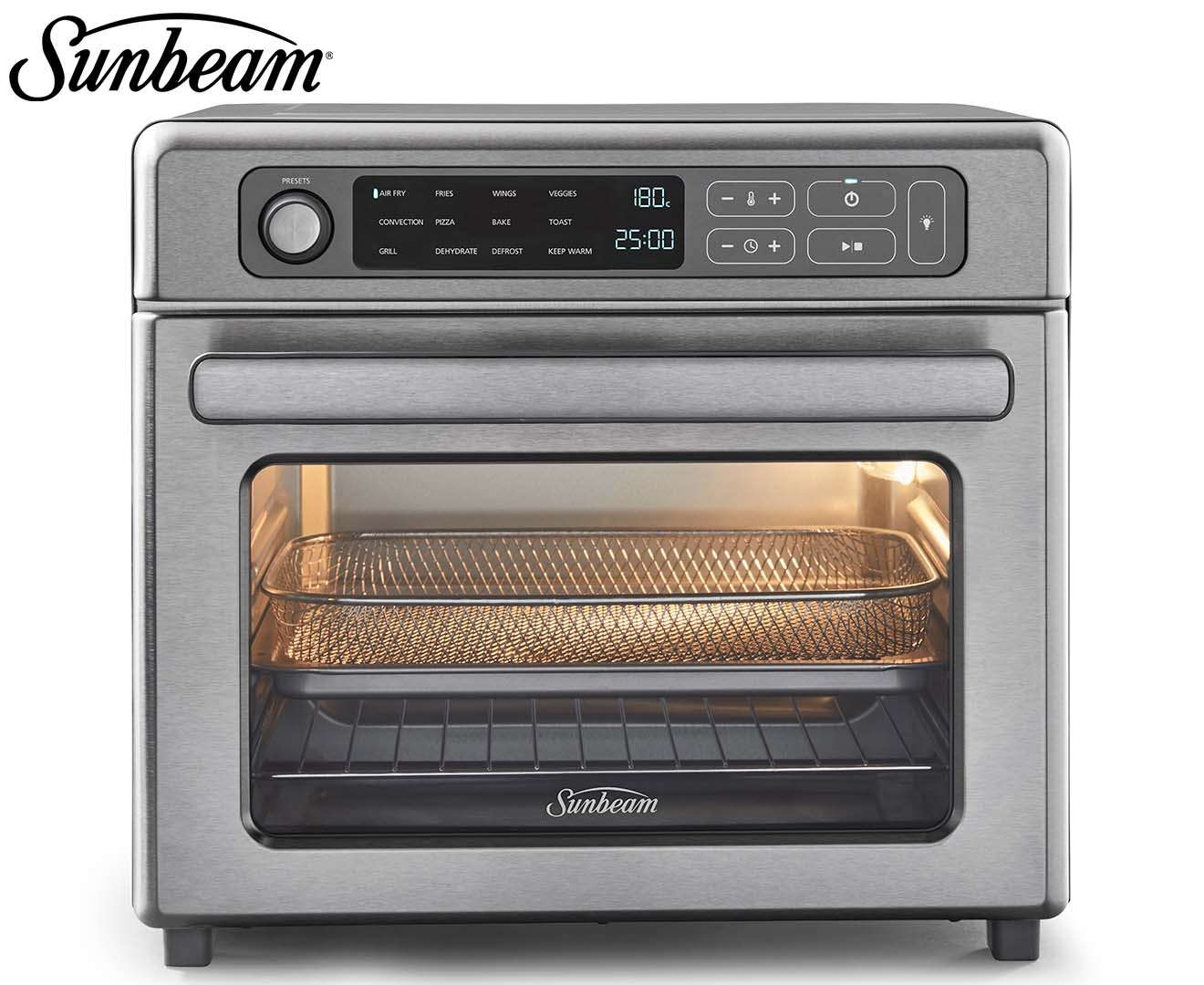 Sunbeam 22L Digital Multifunctional Air Fry Oven COM7000SS | Catch.com.au