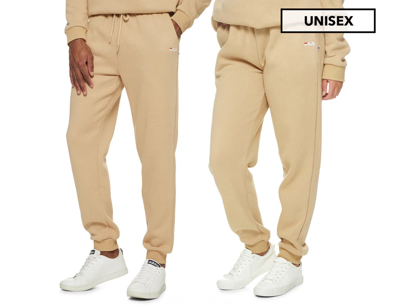 Fila Unisex Classic Fleece Trackpants / Tracksuit Pants - Cuban Sand