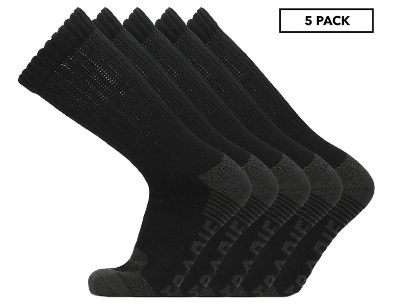 Tradie Men's Acrylic Work Socks 5-Pack - Black