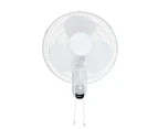Heller HWF40P 40cm Oscillating Wall Mountable Fan/Air Cooling/Pull Cord Control