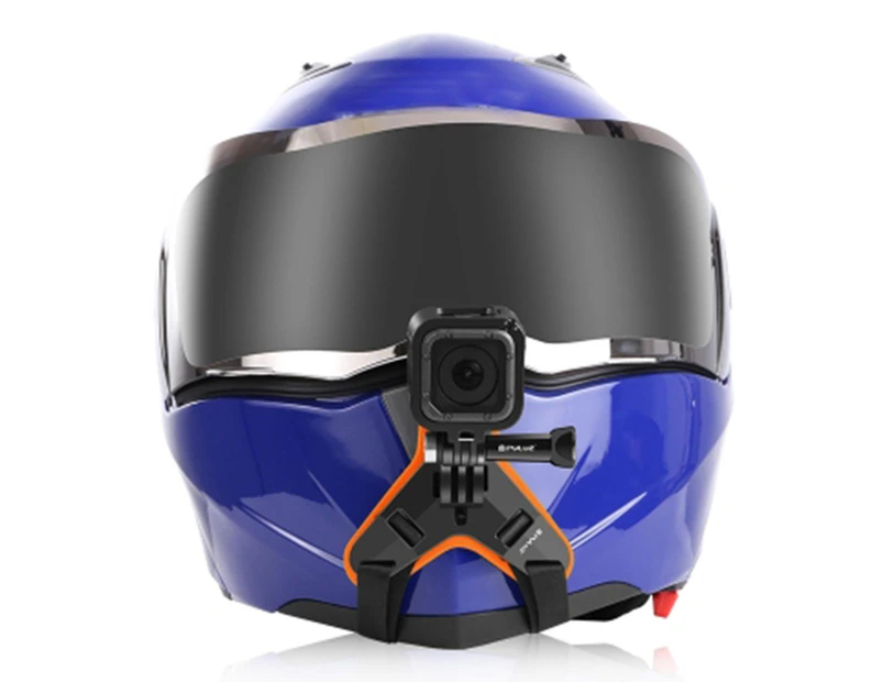 Motocross Helmet Chin Fixed Mount Holder Non-Slip for for Yi Action Cameras Orange