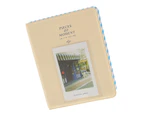 Photo Album Namecard Storage Case Mini Film Book 64 Photos for   Ivory