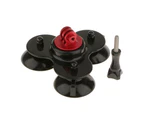 Triple Suction Cup Mount Sucker Holder for    2 3 3+ 4 4S Black