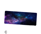 Classical Galaxy Print 80x40cm Big Mouse Pad Computer Keyboard Mat for Gamer C