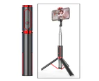 Remote Shutter Selfie Stick Tripod Monopod Desktop Desk Holder For Black Red