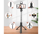 Selfie Stick, Extendable Selfie Stick Tripod with Detachable Wireless Remote fill-in light