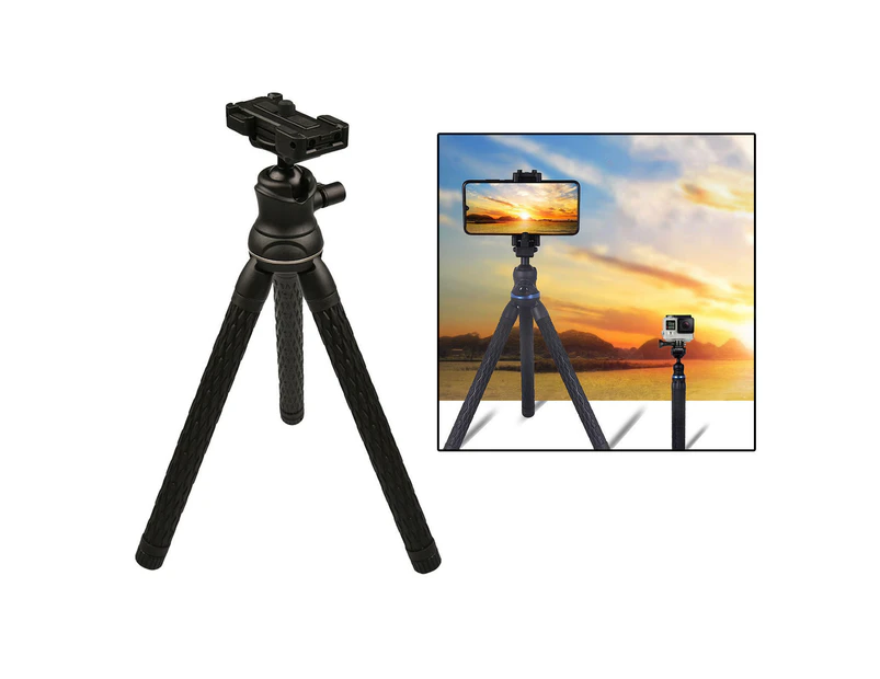 Travel Phone Tripod Stand w/ Ball Head for Smartphone Functional Accessories