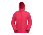 Mountain Warehouse Exodus Ladies Softshell Jacket Water Resistant Ladies Jacket - Red