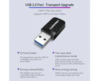 USB 3.0 WiFi Adapter AC1300Mbps for PC, Wireless Network Adapter Dual Band 5GHz